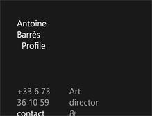 Tablet Screenshot of antoinebarres.com